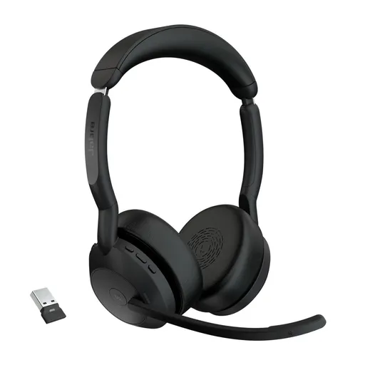 Jabra Evolve2 55/Stereo/ANC/USB/BT-USB/Bezdrôt/MS/Čierna