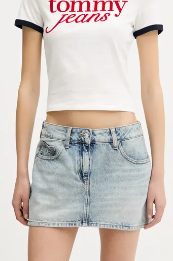 Rifľová sukňa Tommy Jeans