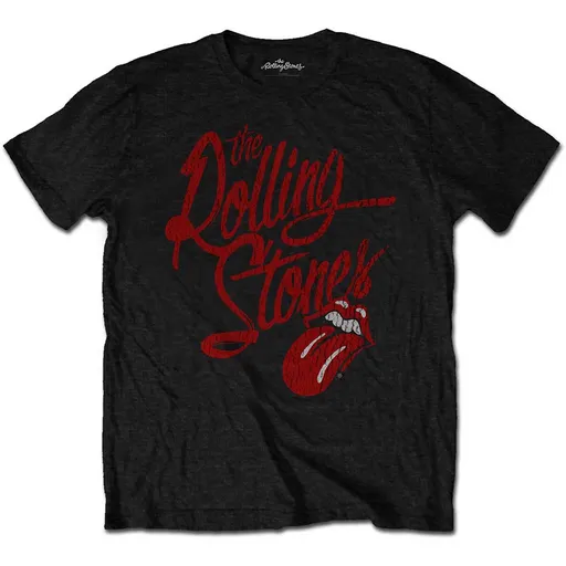 The Rolling Stones tričko Script Logo Čierna XXL