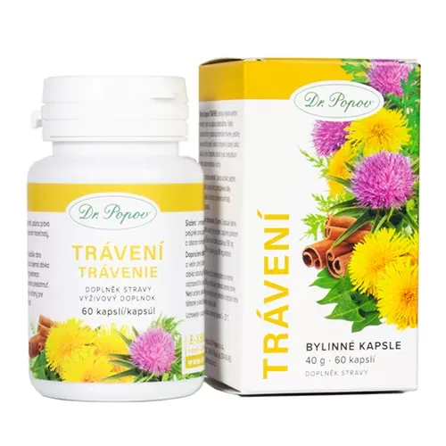 Dr.Popov Bylinné Trávení 60 kapsúl