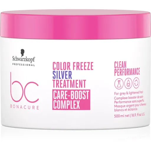 Schwarzkopf Professional BC Bonacure Color Freeze Silver ošetrujúca maska pre blond a melírované vlasy 500 ml