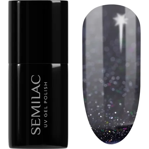 Semilac UV Hybrid Winter Collection gélový lak na nechty s použitím UV/LED lampy odtieň 611 Violet Night 7 ml
