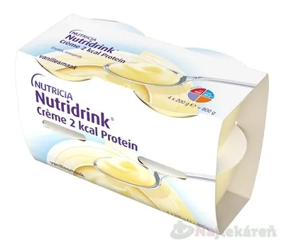 Nutridrink Crème 2 kcal Protein s vanilkovou príchuťou 24x200 g