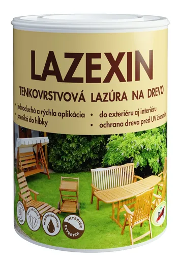 PAM Lazexin - Tenkovrstvá lazúra na drevo orech regia 0,7 l