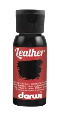 DARWI LEATHER - Farba na kožu čierna (420050100) 0,05 L