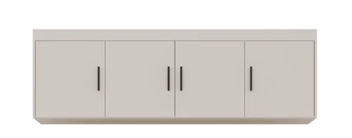 ArtLemp Nadstavec na šatníkovú skriňu ELLEN 4D | pieskovo béžová