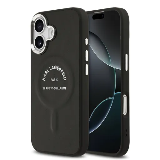 KARL LAGERFELD PU RSG Ochranný kryt s MagSafe Apple iPhone 17 BLACK