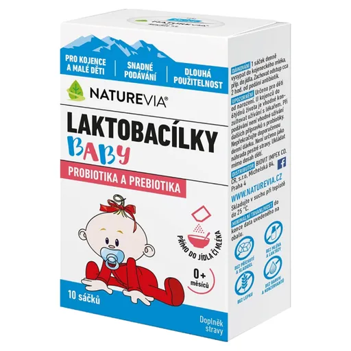 NATUREVIA Laktobacílky Baby 10 sáčkov