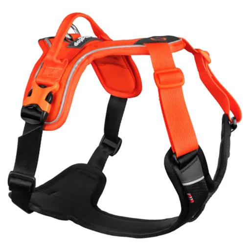 NON-STOP Dogwear Ramble postroj pre psov orange/black 1 ks, Veľkosť: XS