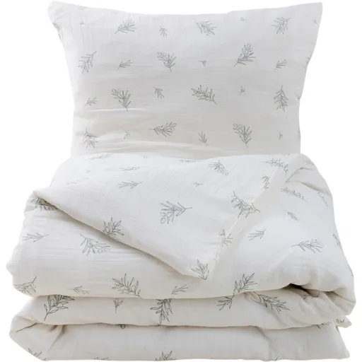 Matex Mušelínové obliečky Olivka, 140 x 200 cm, 70 x 90 cm