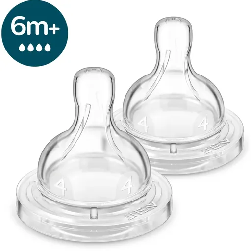 Philips Avent Anti-colic SCY764/02 cumlík na fľašu anti-colic 6 m+ Fast Flow 2 ks