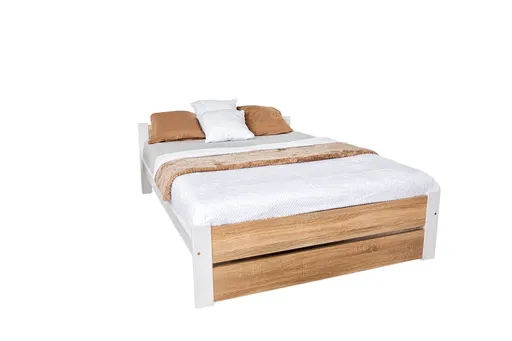 Elvisia Manželská posteľ LEA s roštom | 140 x 200 cm Farba: dub sonoma