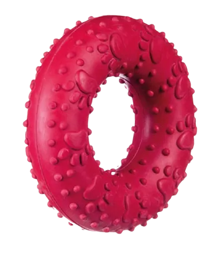 Bary KingRôzne hračky pre psov Kruh červený M 9 cm
