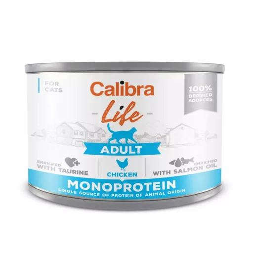 CALIBRA Life konzerva Adult Chicken pro kočky 200 g