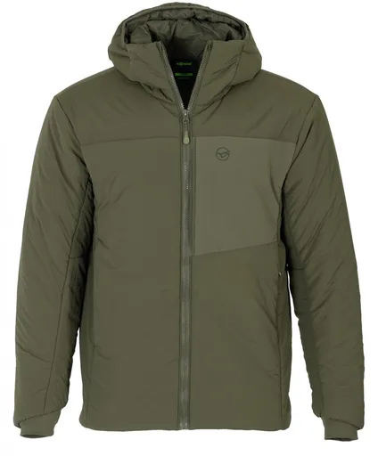 Korda bunda insulated hooded jacket dark olive - xxxxl
