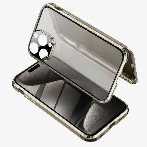 Magnetický kryt 360 pre Apple iPhone 15 Pro TITANIUM