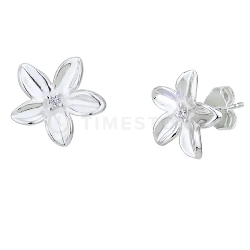 Strieborné náušnice v tvare kvetov TS-EA-0239 - 30 dní na vrátenie tovaru, Garancia originality
