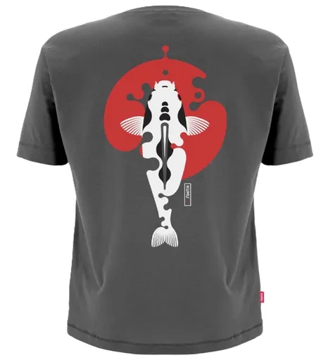 Kumu tričko rising sun šedé - xl