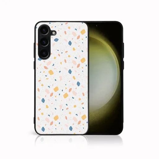 MY ART Ochranný kryt pre Samsung Galaxy S25 FE ORANGE TERRAZZO (165)