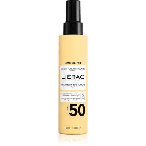 Lierac Sunissime The Melt-in Sun Lotion SPF 50 telový sprej na opaľovanie SPF 50 150 ml