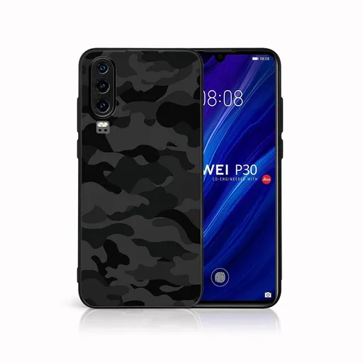 MY ART Ochranný obal pre Huawei P30 BLACK CAMO (234)