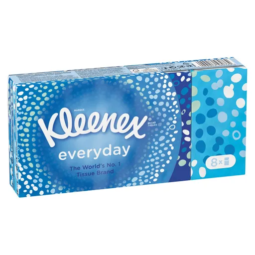 KLEENEX Papierové vreckovky 3-vrstvové Everyday 8 kusov