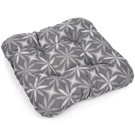 Sedák Kvety sivé, 38 x 38 x 7 cm
