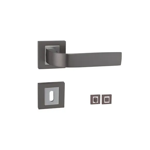 Kľučka Naturel Cynthia titan hranatá rozeta, WC CYNTHIAHRTWC