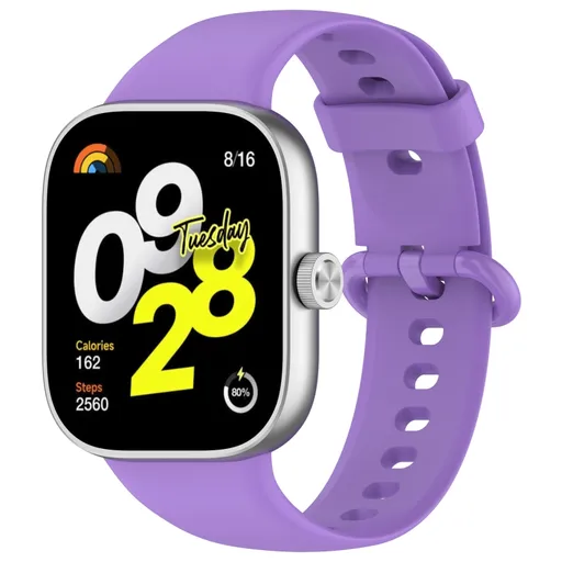 SILICONE Vymeniteľný remienok pre Xiaomi Redmi Watch 5 fialový