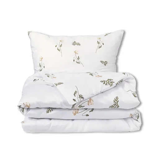 Matex Saténové obliečky Lúčny kvietok, 140 x 200 cm, 70 x 90 cm