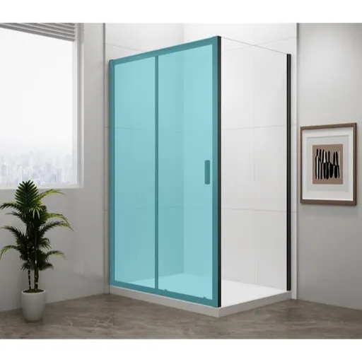 Polysan Easy Black bočná zástena k sprchovacím dverám 90 cm EL3315B