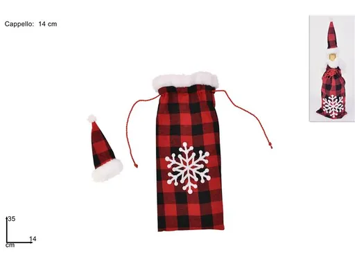 MAKRO - Taška na fľašu vianočná