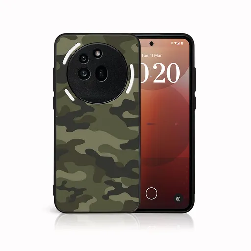 MY ART Ochranný kryt pre Nothing Phone (3a) Pro GREEN CAMO (235)