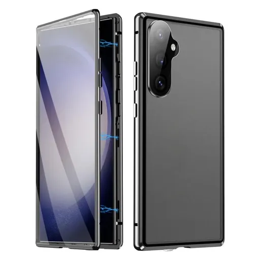 Magnetický kryt 360 pre Samsung Galaxy S25 5G čierny