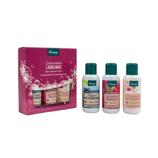 Kneipp Darčeková súprava pien do kúpeľa Šťastné kúpanie, 3 x 100 ml
