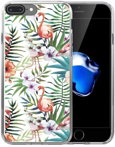 PROTEMIO MY ART kryt Apple iPhone 7 Plus / 8 Plus FLAMINGOS (009)