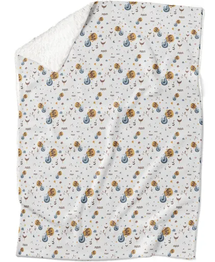 Deka Znamenie watercolor Vodnár (21.1. - 20.2.)  (Podšitie baránkom: ÁNO)