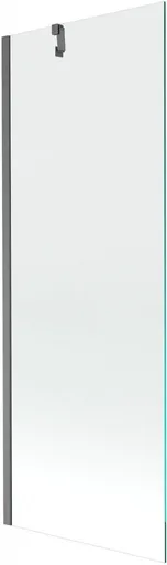 MEXEN/S - Next vaňová zástena FIX 70 x 150, transparent, grafit kartáčovaná 895-070-000-00-00-66