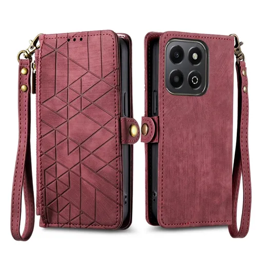 GEOM Peňaženkové puzdro pre Honor 200 Smart 5G červené