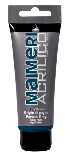 MAIMERI ACRILICO - Akrylové farby 514 - paynes grey, 0,2 L