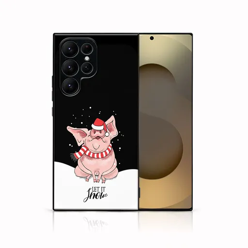 MY ART Kryt s vianočným dizajnom Samsung Galaxy S25 Ultra 5G LET IT SNOW (075)
