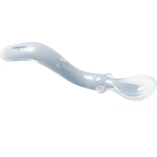 BabyOno Silicone Spoon 6m+ lyžička Blue 1 ks