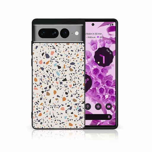 MY ART Ochranný kryt pre Google Pixel 7 Pro BEIGE TERRAZZO (162)