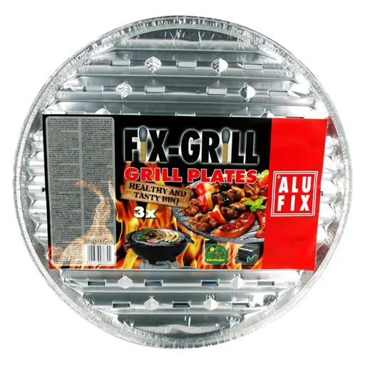 ALUFIX - Misky grilovacie okrúhle 3ks, priemer 34cm