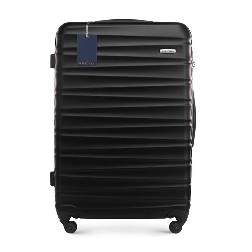 Veľký kufor a identifikátor z ABS s logom WITTCHEN čierny 56-3A-313-11Z6