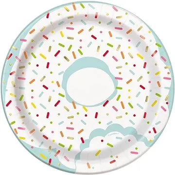 Talíře párty donut - 17 cm - 8ks (11179725847)
