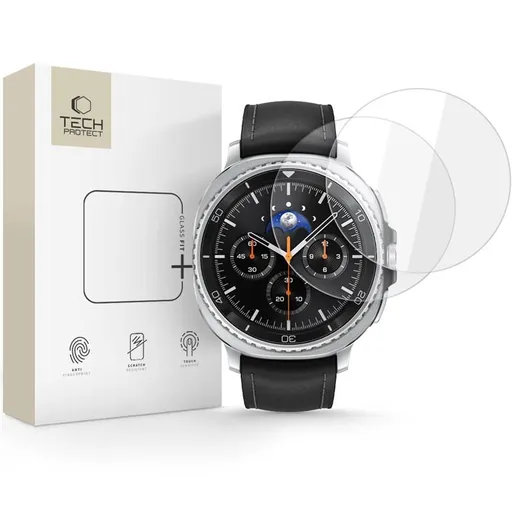 TECH-PROTECT GLASS FIT+ 2-PACK Ochranné sklo pre Samsung Galaxy Watch 8 Classic 46mm
