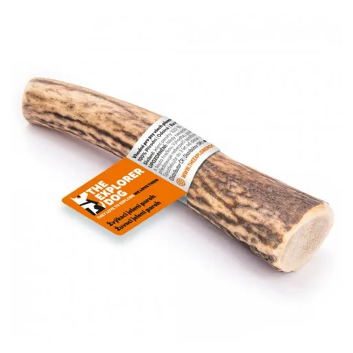 EXPLORER DOG Žuvací jelení paroh tvrdý pre psov 1 ks, Veľkosť: XXL