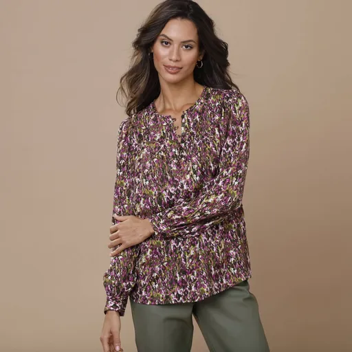 Blúzka s potlačou a dlhými rukávmi