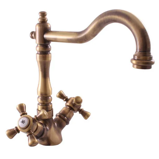 RAV SLEZÁK Morava drezová batéria s otočným ramienkom stará mosadz mk320.0/8sm MK320.08SM